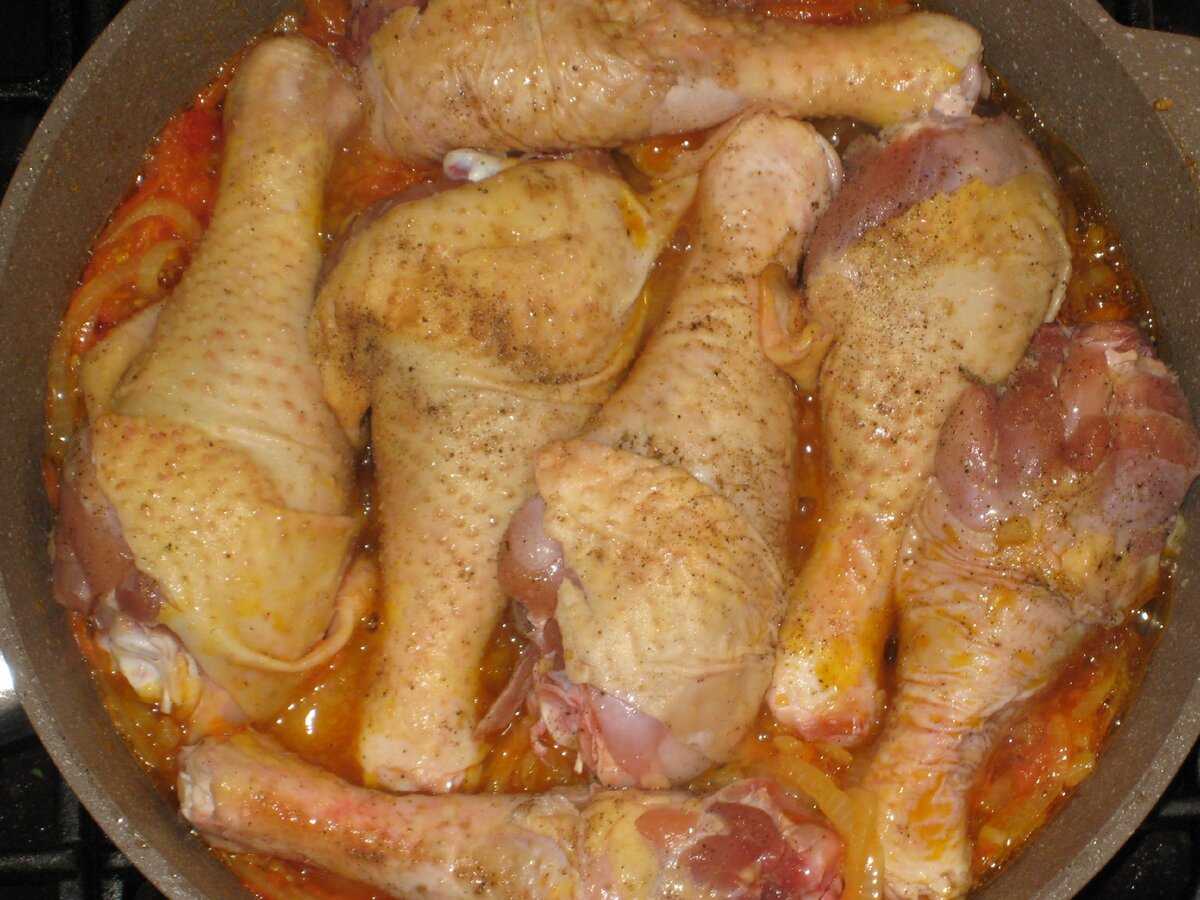 Куриные ножки с рисом на сковороде - 11 пошаговых фото в рецепте