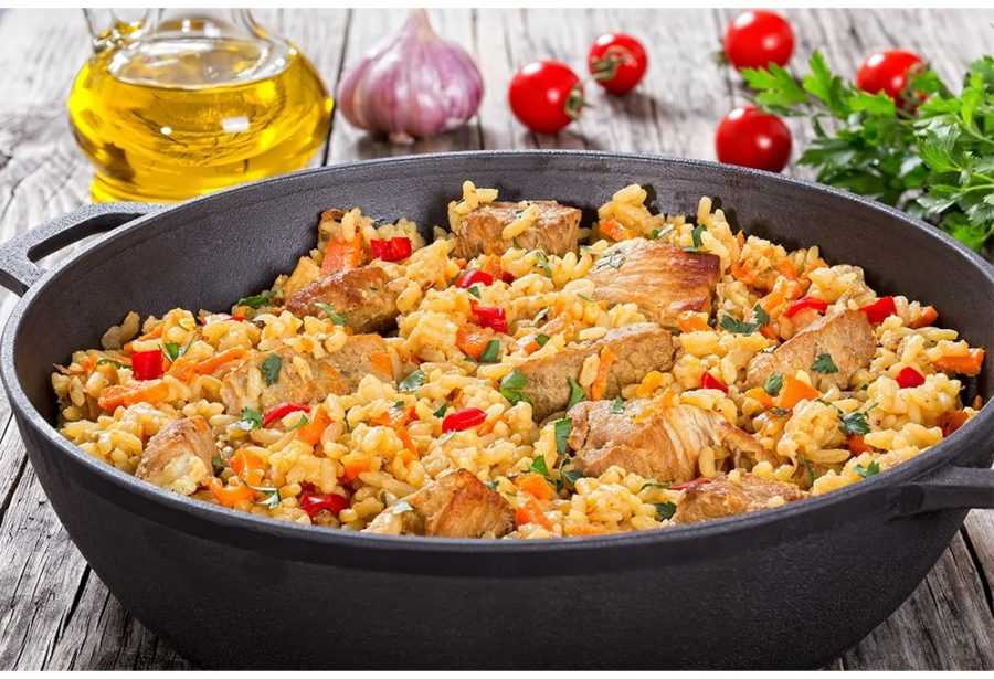 Плов с курицей на сковороде: рецепт с фото пошагово