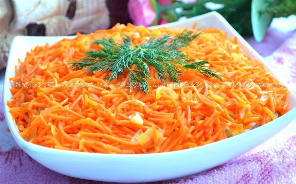 Лучшие рецепты салата с корейской морковью и курицей