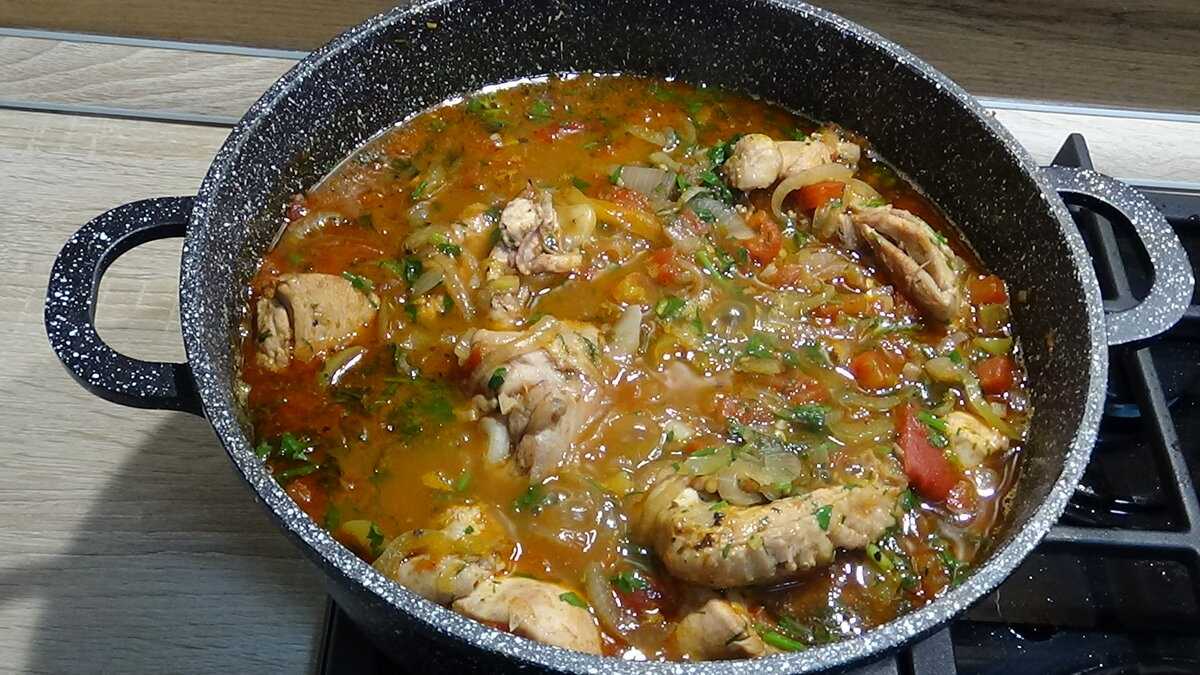 Курица чахохбили рецепт на сковороде по грузински