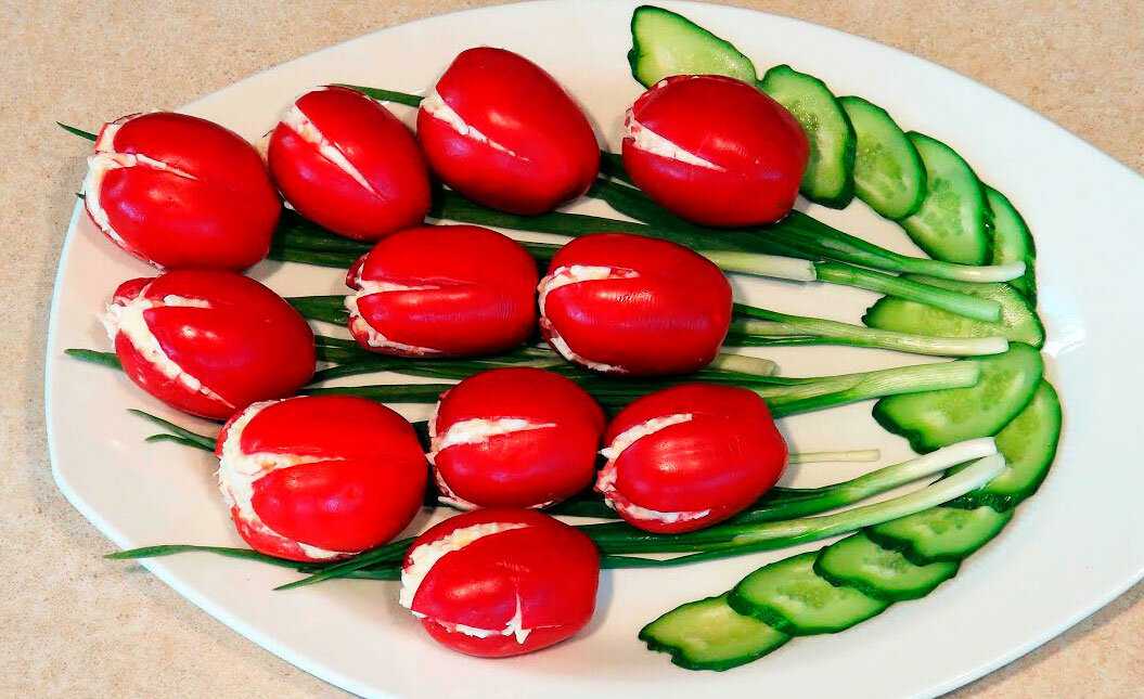 Салат «тюльпаны» к 8 марта — самый смак