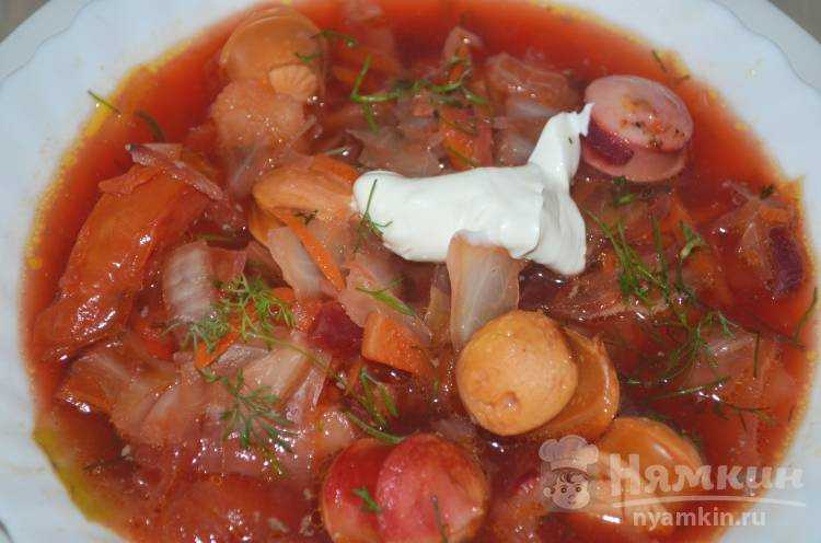 Суп с сосисками: 4 фото рецепта для быстрого обеда