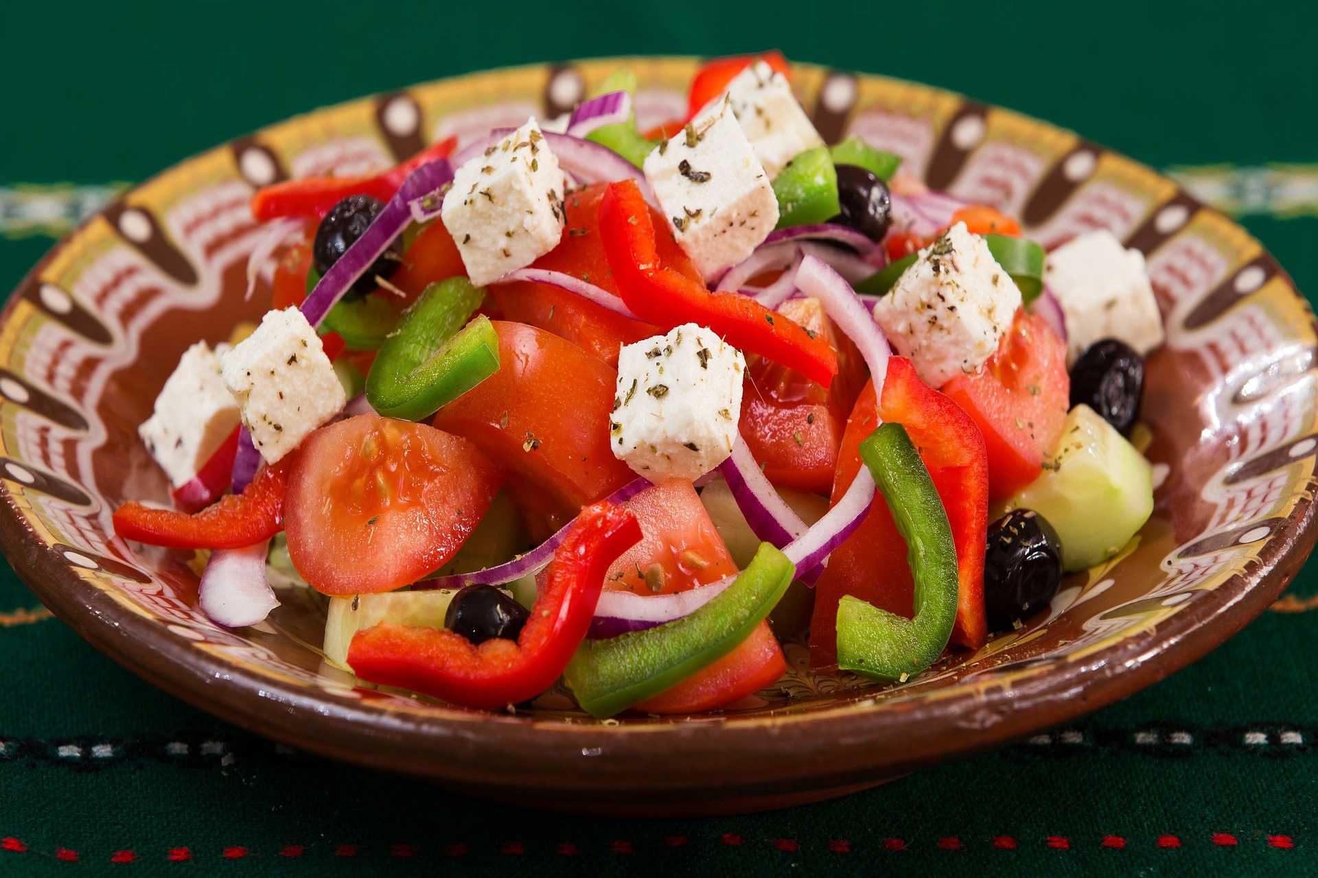 Классический греческий салат – 10 пошаговых рецептов с фото