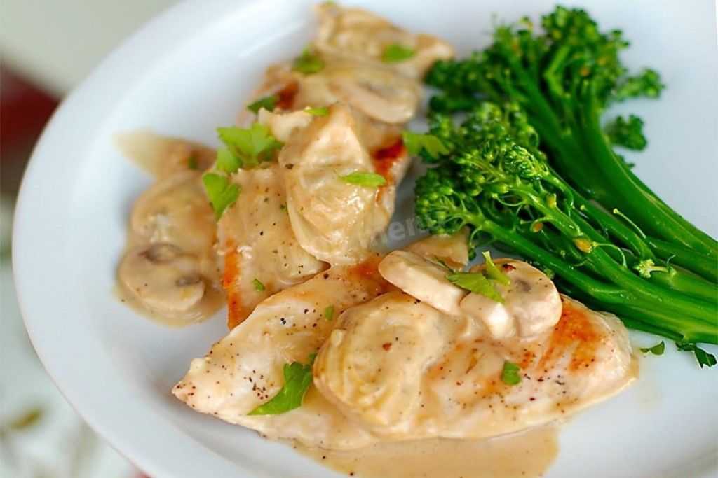 12 простых рецептов курицы с грибами в сливочном соусе