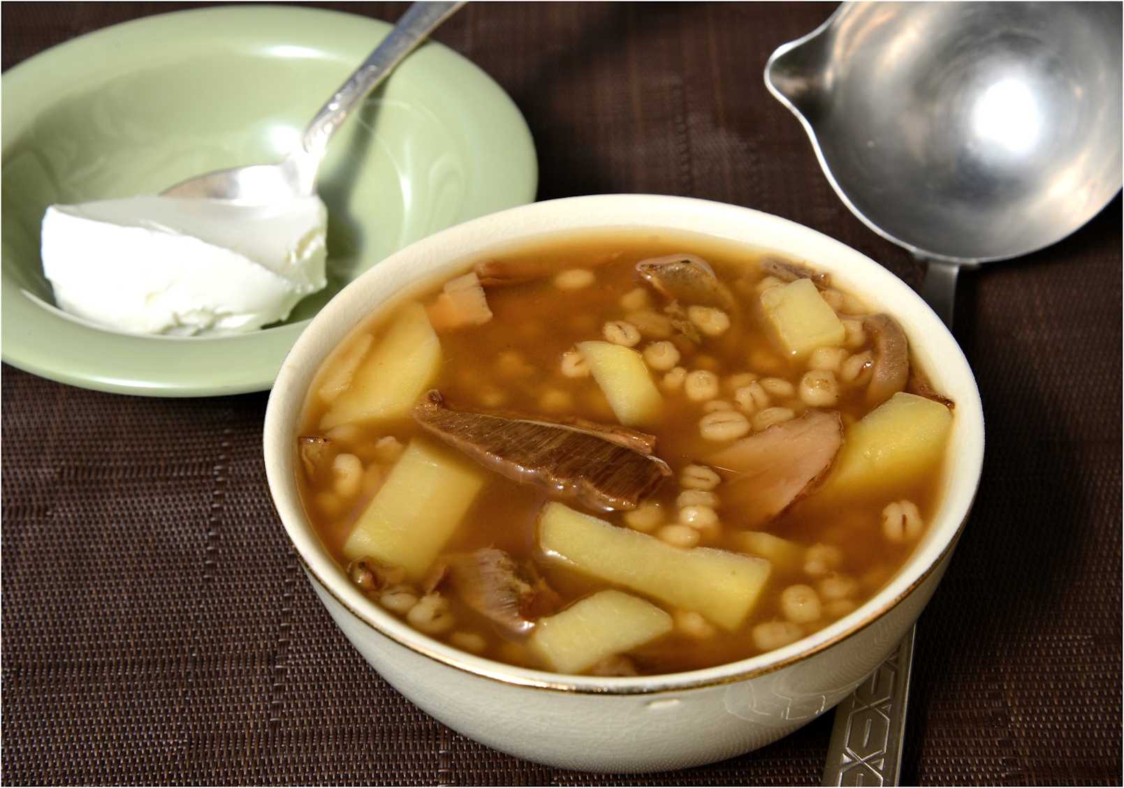 Суп из сушеных грибов с картошкой рецепт с фото