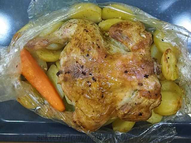 Курица в рукаве пошаговый рецепт