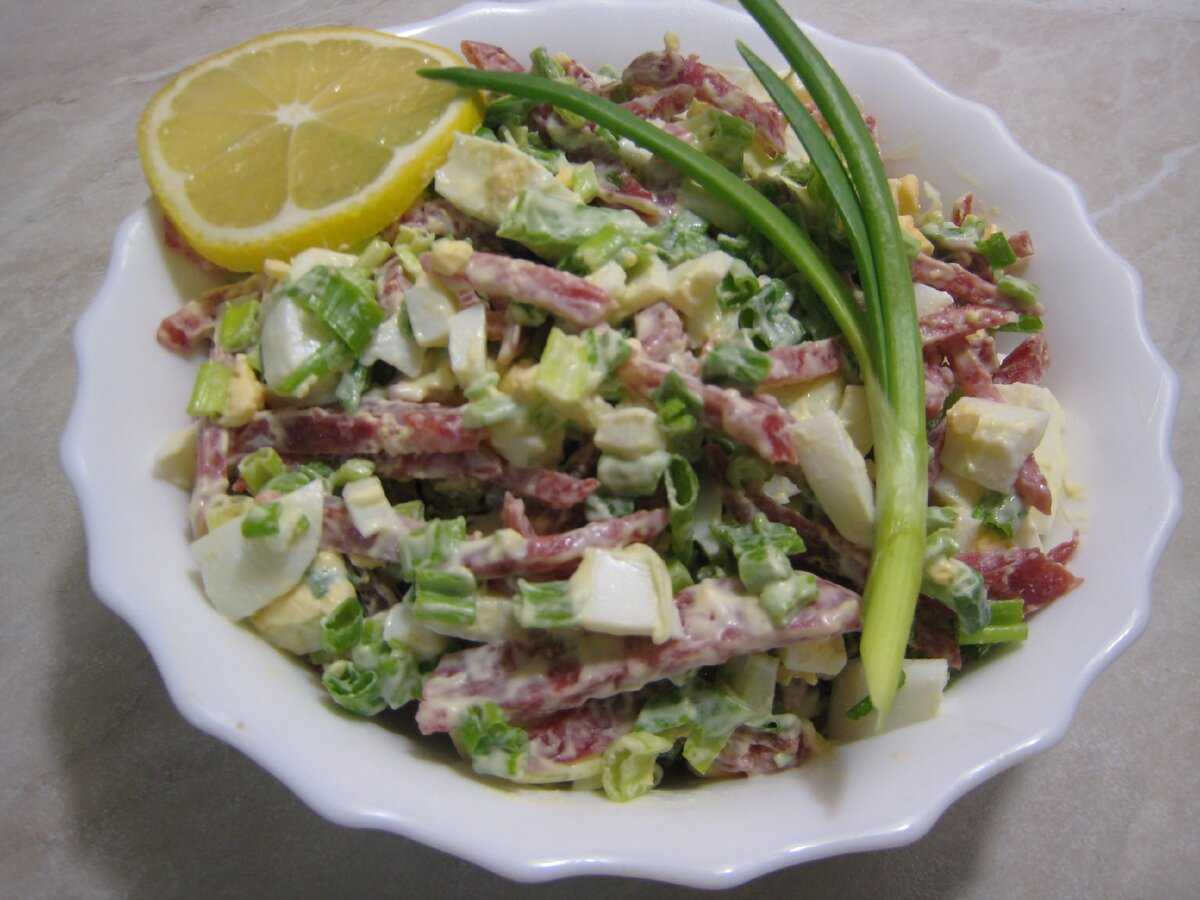 20 легких и очень вкусных cалатов с вареной колбасой