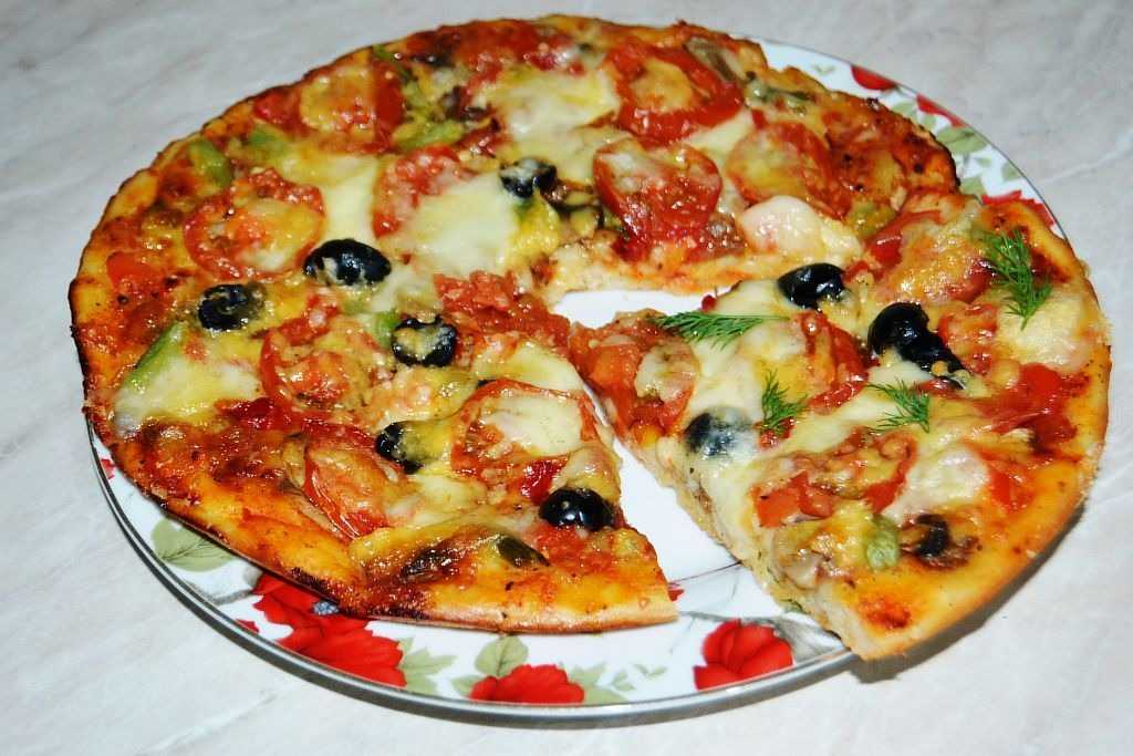 Пицца из пресного теста в духовке рецепт с фото пошагово