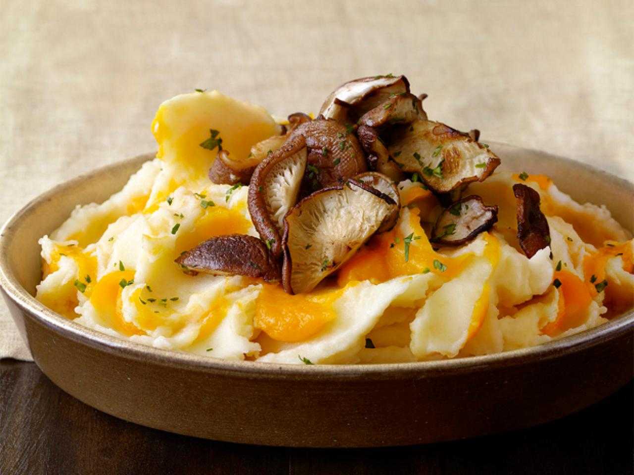 Пюре с грибами и картошкой в духовке рецепт