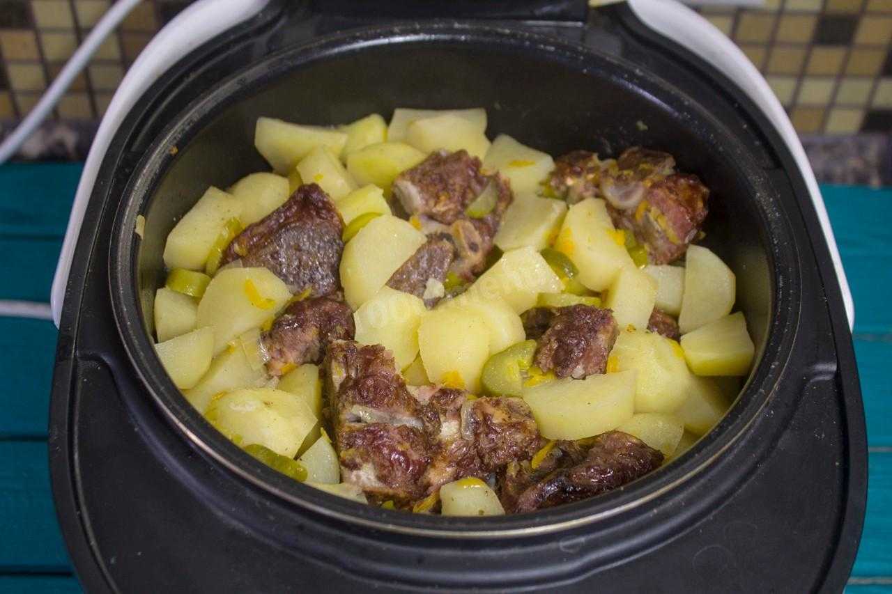 Свиные рёбрышки с картофелем — пошаговый рецепт с фото
