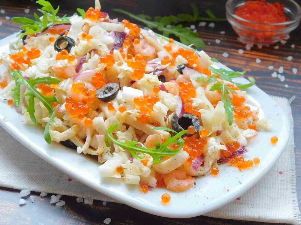 Салат с креветками – 11 простых и очень вкусных рецептов салата из креветок на праздник