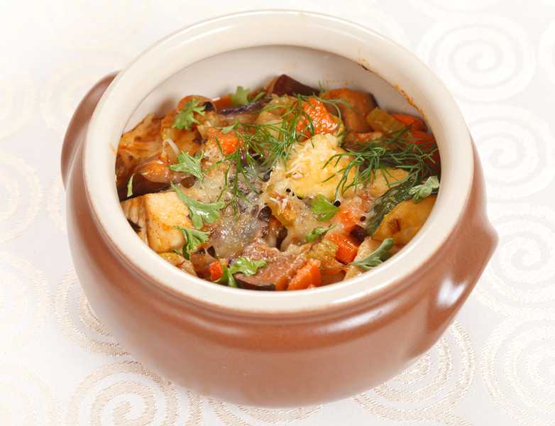 Картошка с курицей и грибами в горшочках пошаговый рецепт