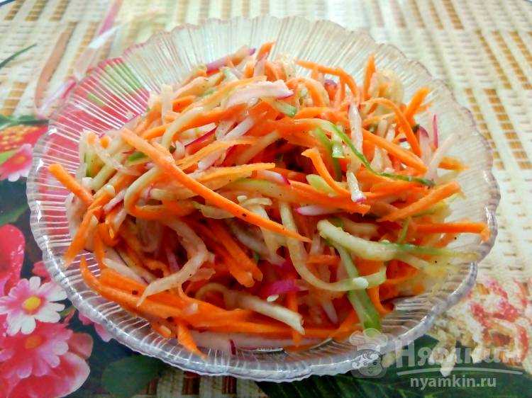 Салат с корейской морковью и ветчиной, рецепт с фото - wowcook.net