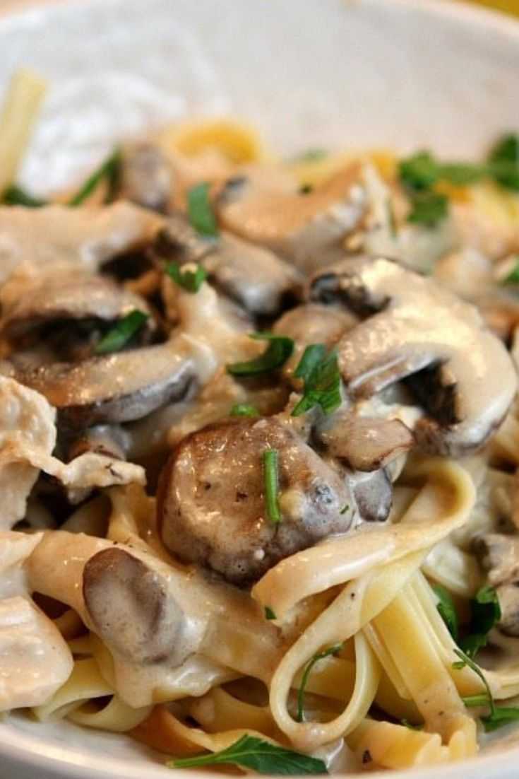 Паста с грибами: 12 вкусных рецептов (пошагово)