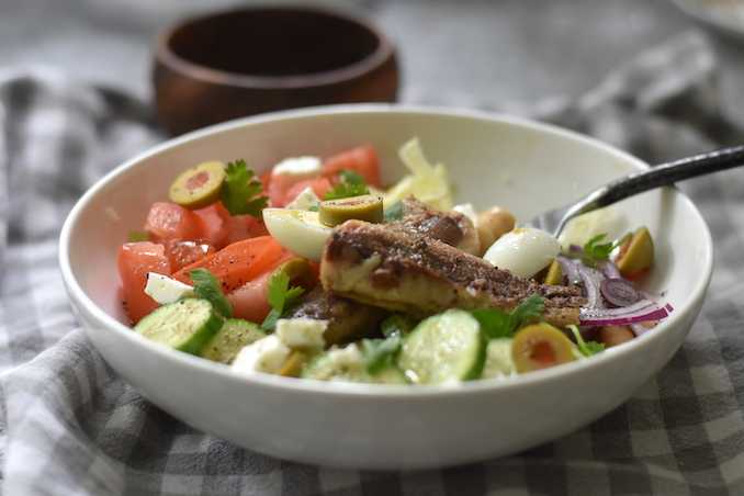 Салат из консервированной сардины - пошаговый рецепт с фото |  салаты