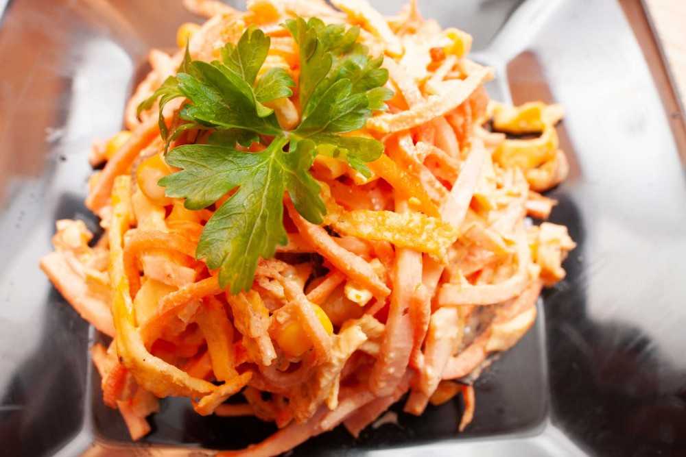 Салат с фасолью и морковкой по-корейски - 6 пошаговых фото в рецепте