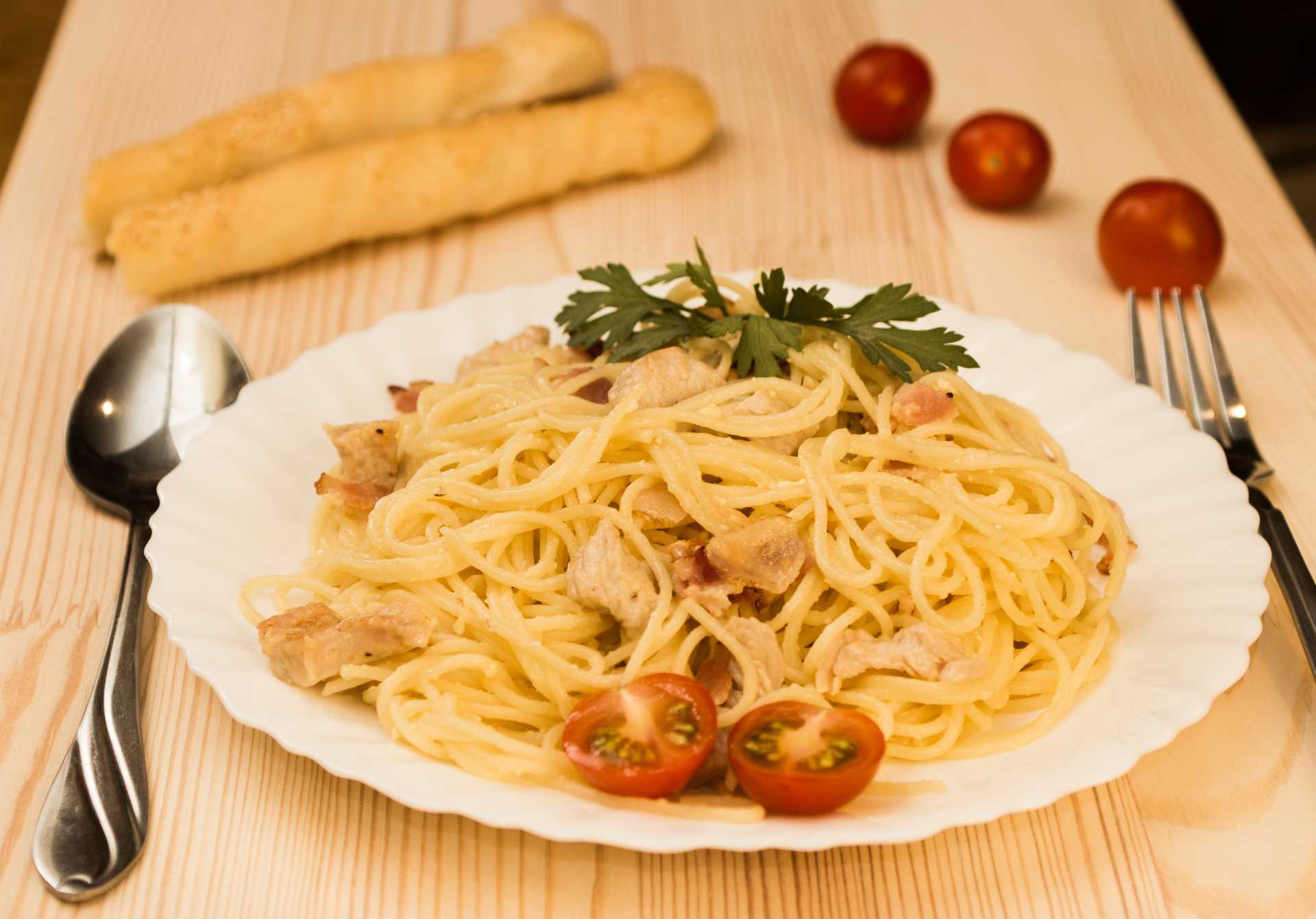 Спагетти с курицей – 8 рецептов