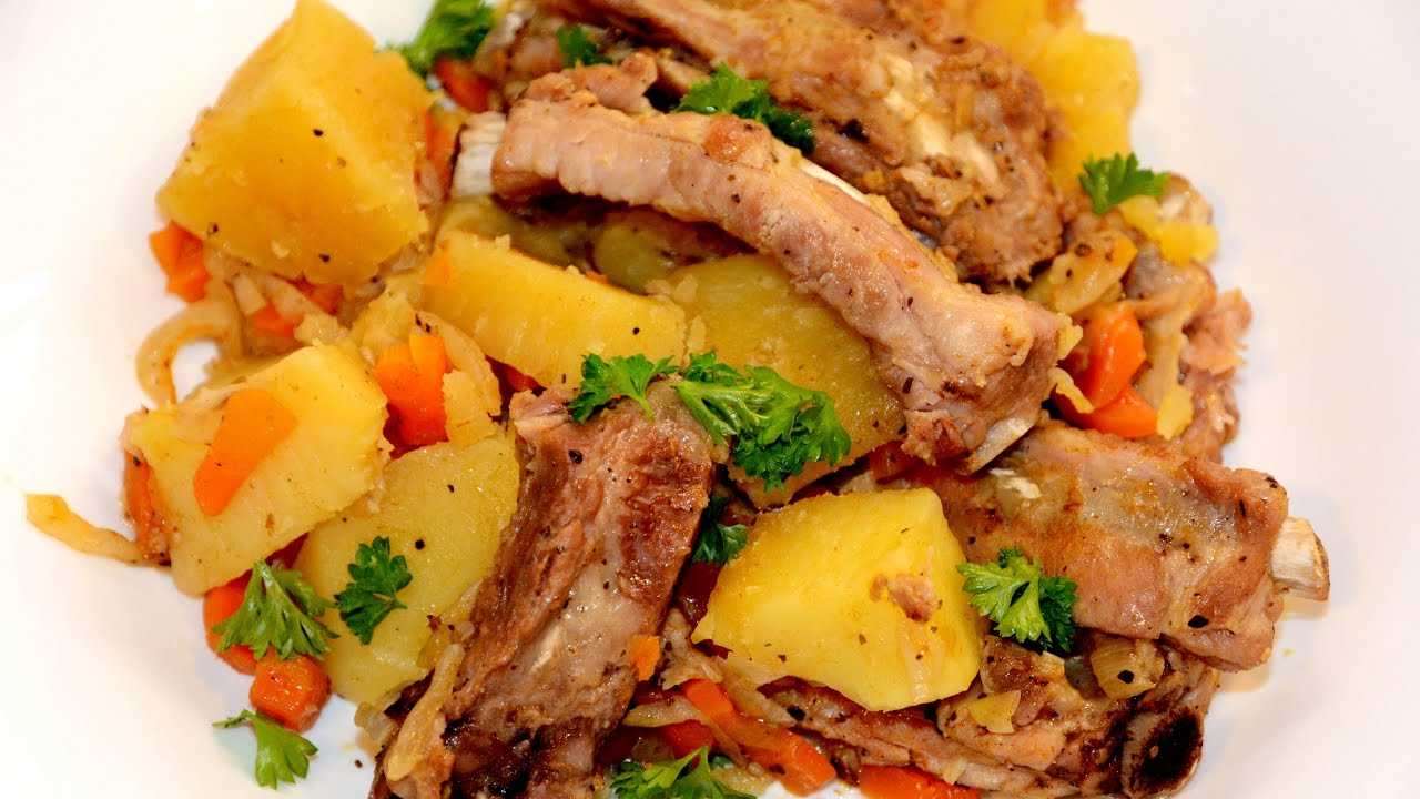 Ребрышки с картошкой в мультиварке – простое, сочное блюдо. рецепты ребрышек с картошкой в мультиварке