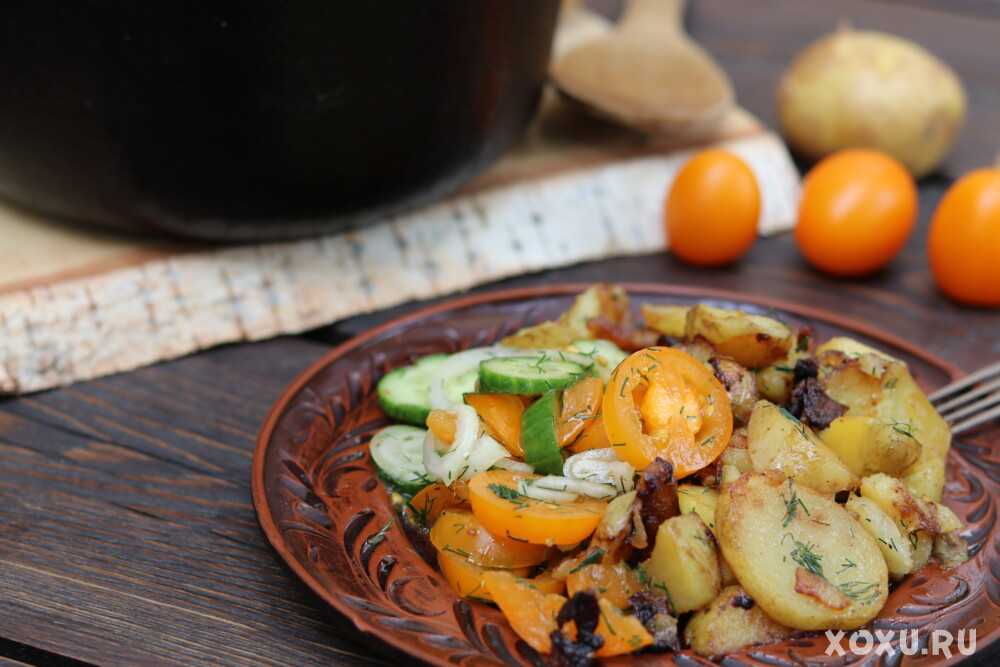 Жареная картошка с луком: рецепты