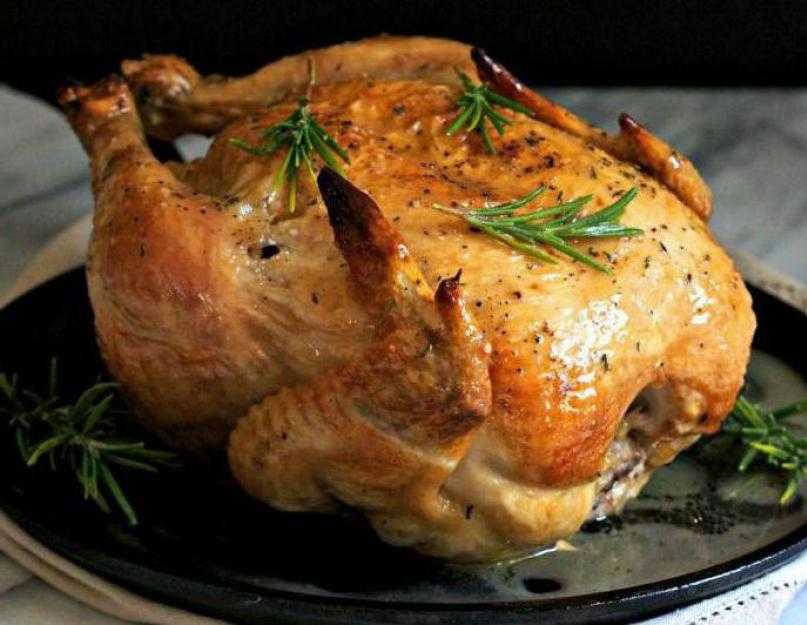 Курица в духовке целиком: рецепт с фото, с корочкой