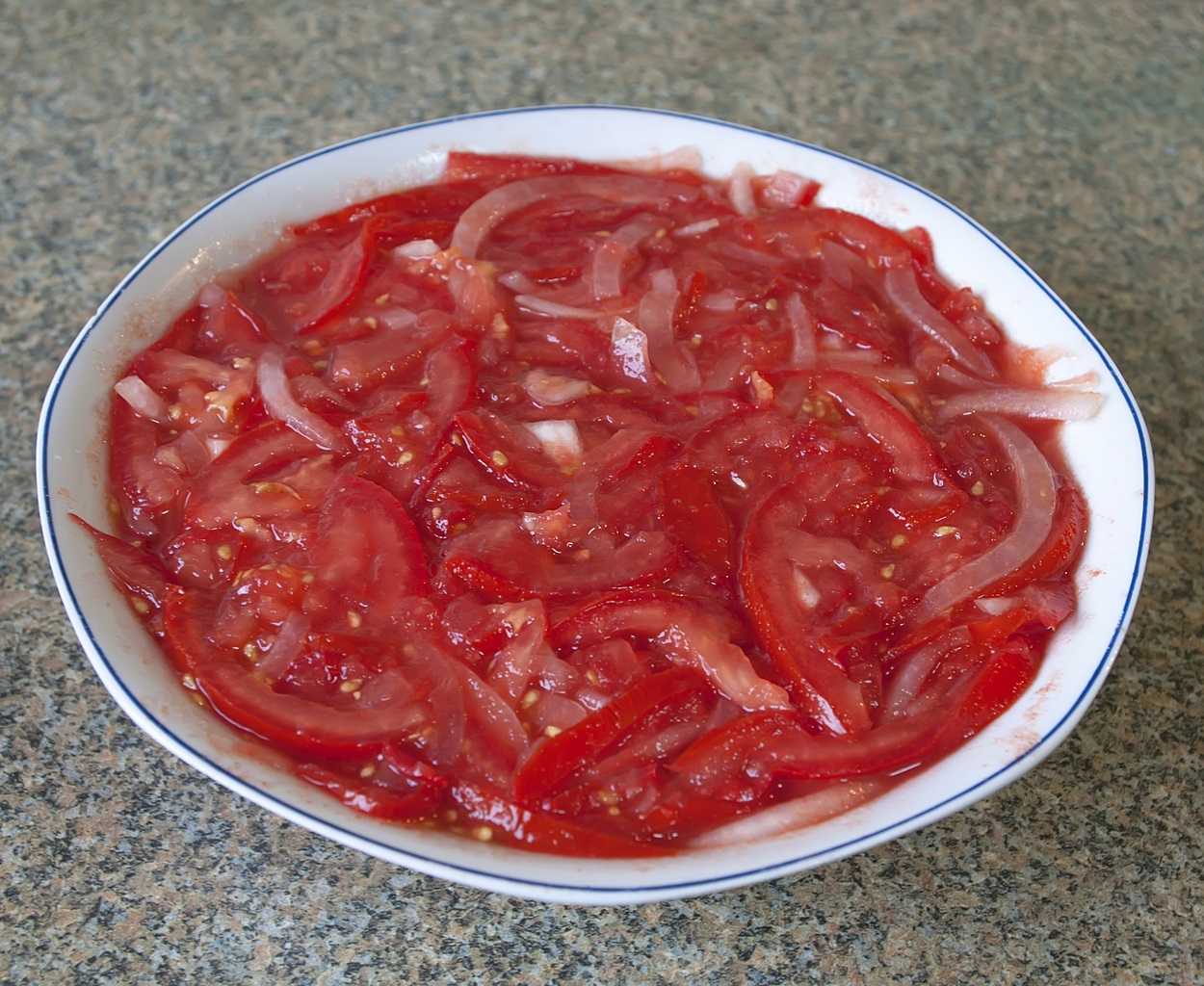 Рецепт узбекского салата ачучук из помидор на зиму