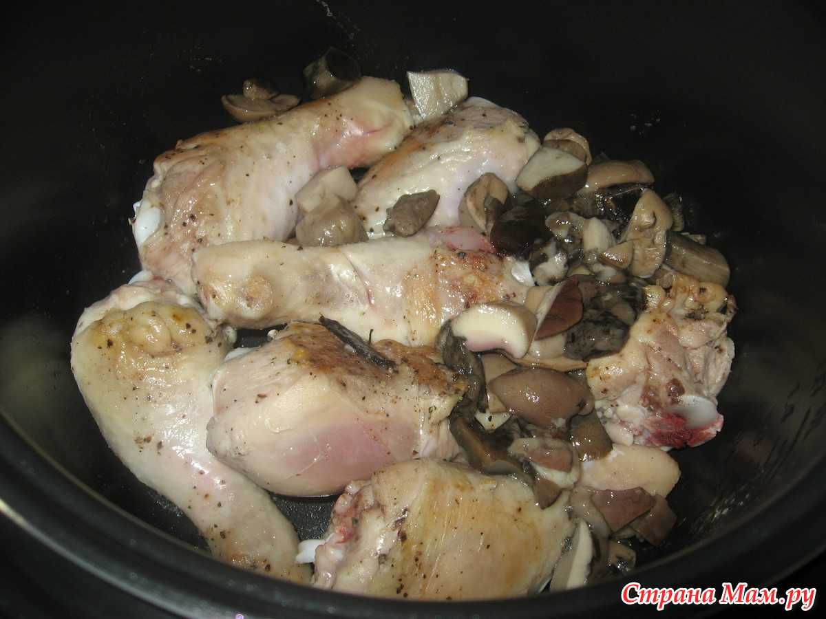 Курица с грибами в мультиварке - бабушкины рецепты