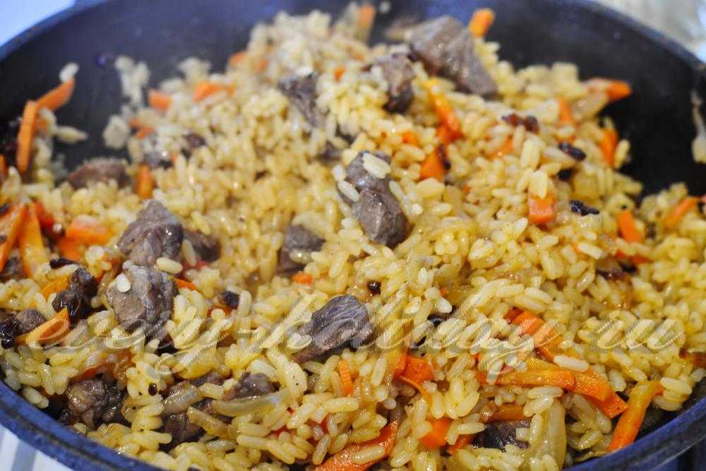 Плов из говядины. как приготовить плов из говядины, чтобы рис был рассыпчатым?
