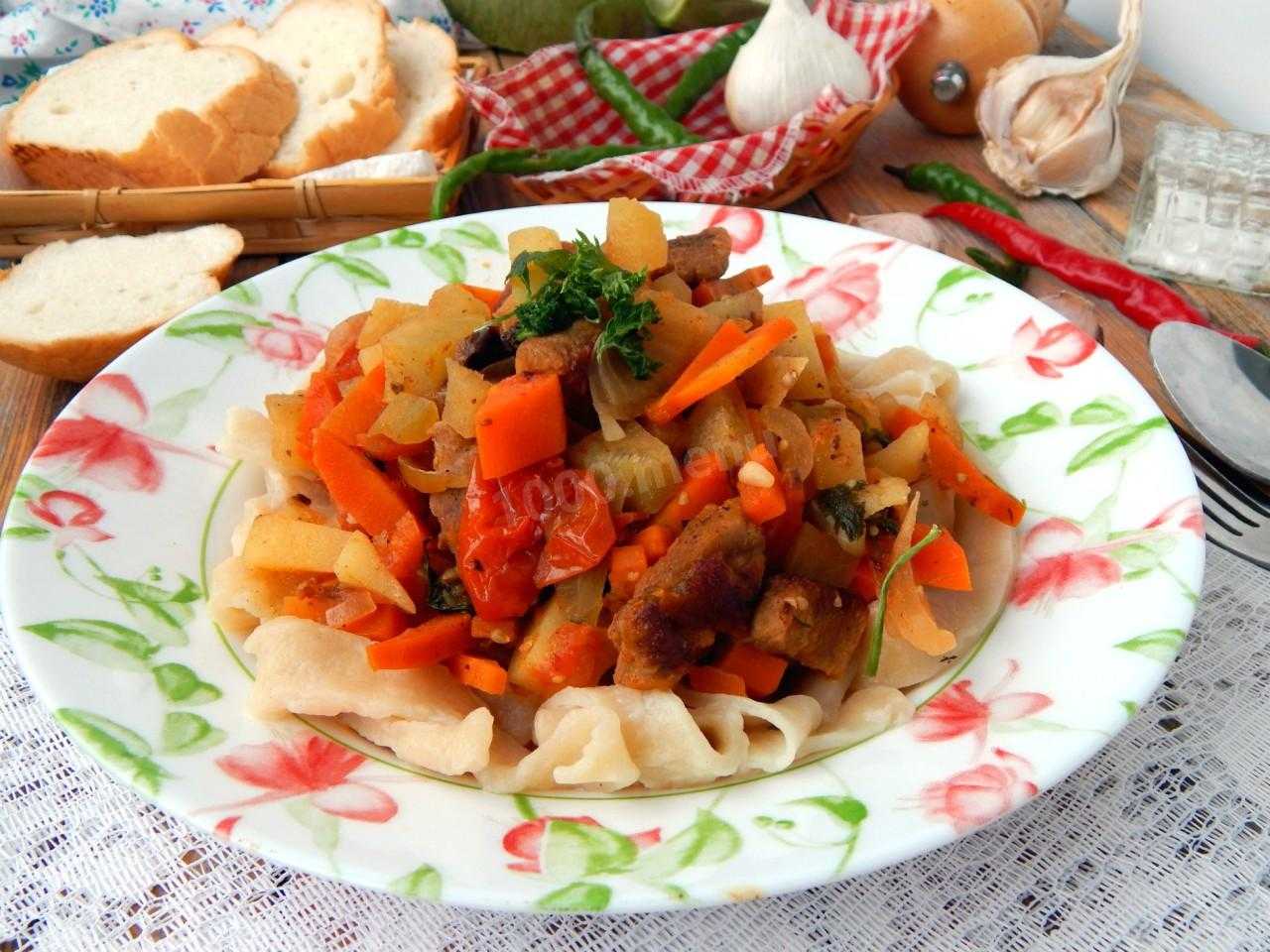 Лагман со свининой в домашних условиях по классическим рецептам