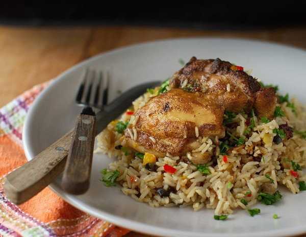 Как приготовить жареный на сковороде рис с курицей по рецепту с фото