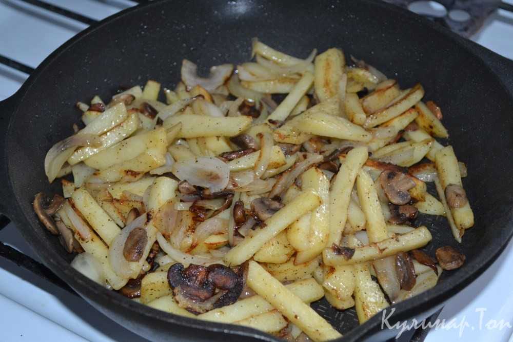 Как приготовить жареную картошку с салом