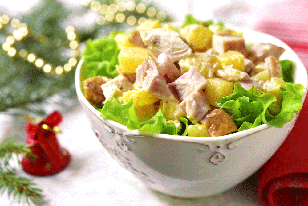 Салат с копченой курицей - 9 вкусных рецептов для любого мероприятия
