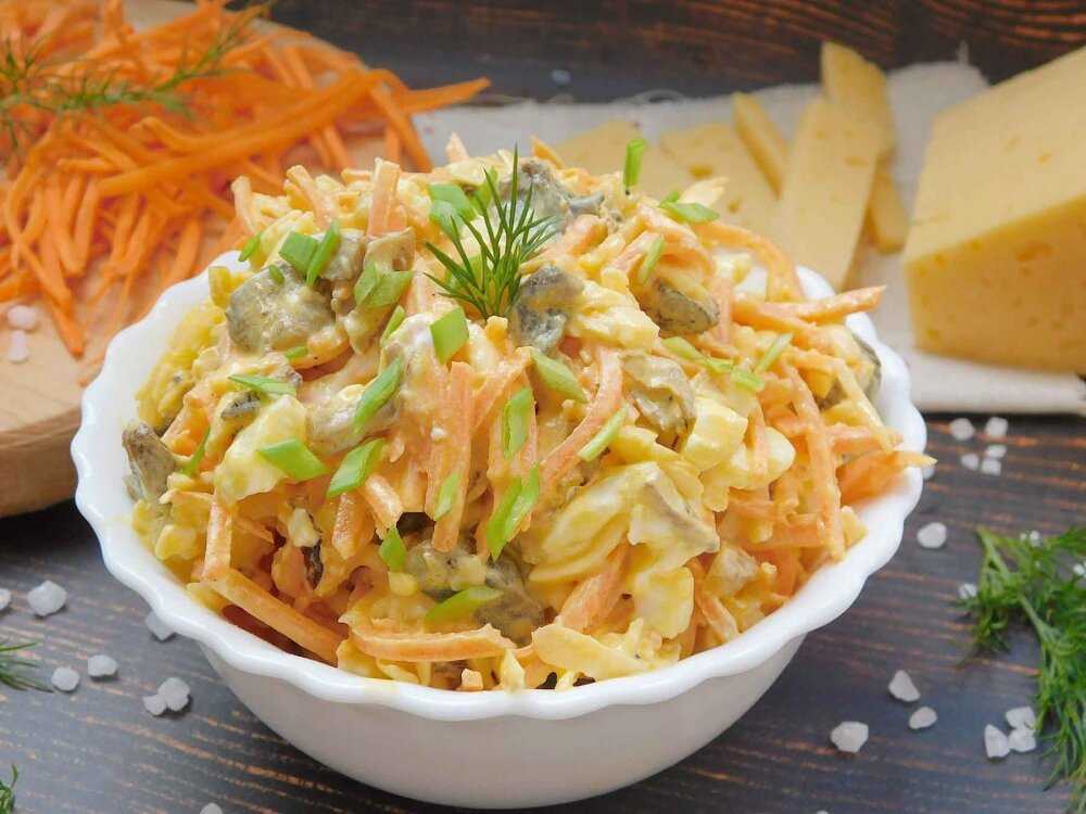 Салат с корейской морковью и фасолью: рецепты с фото