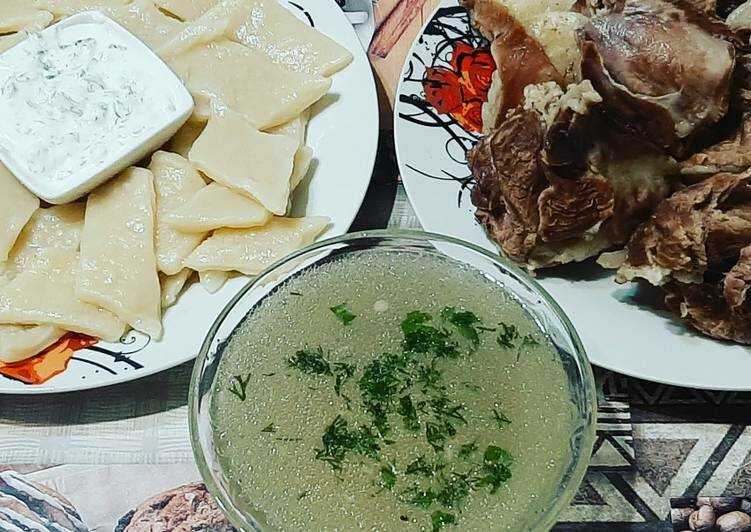 Аварский хинкал, рецепт приготовления на кефире - готовим дома, рецепты с фото пошагово
